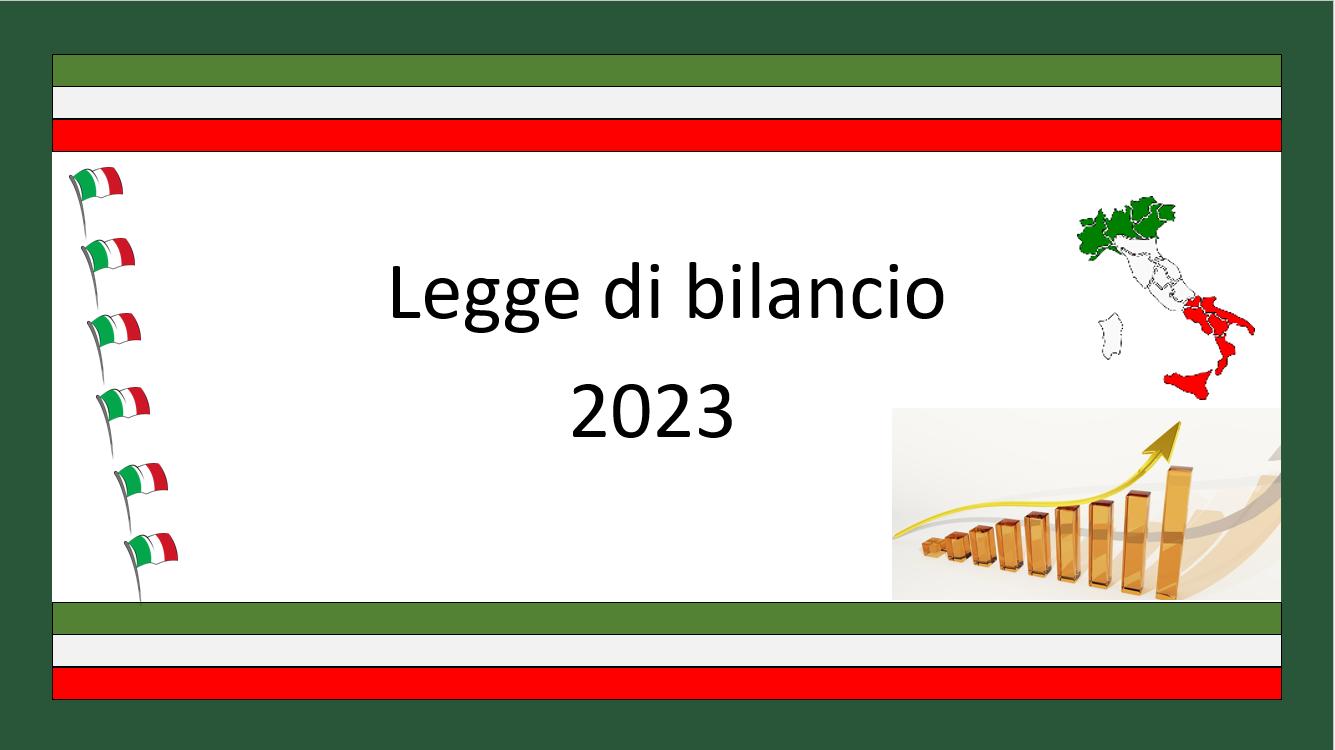 LEGGE DI BILANCIO 2023, LE NOVITA’ IN AMBITO AGEVOLATIVO – RDS PARTNERS SRL